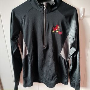 Under Armour Iowa State Semi Fitted Black Quarter Zip Pullover